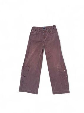 BDG Brown Baggy Cargo Pants Y2K Skater Wide Leg Utility Trousers Size 26